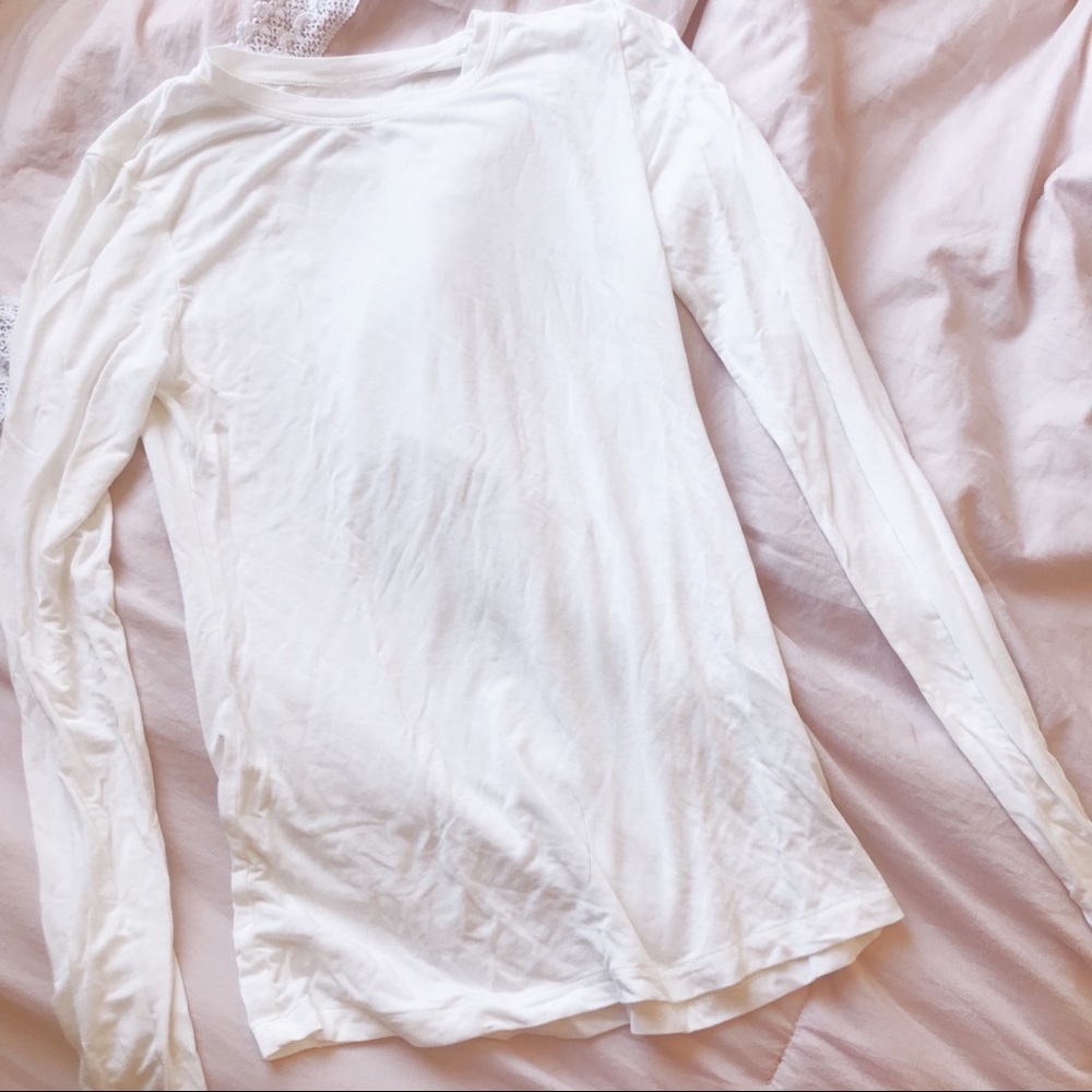 Cuddl Duds White Long sleeved